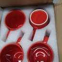 Smilatte 12 oz Coffee Mugs for Office Party, M099 Novelty Marble Ceramic Tea Cups for Women Men, Set of 4,Christmas Red