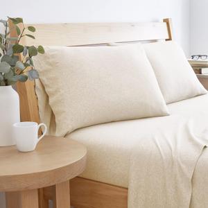 Road Trip America Jersey Sheets Queen Set - Cotton (4 Pieces) All Seasonal Deep Pockets Soft Cozy Knit Stretchy Bed Sheets - Hotel and Residential Quality (Oatmeal, Queen)