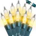 Joomer LED Clear Christmas Lights, 2Pack Total 39FT 200 LED Warm White Christmas Tree Lights, Connectable Waterproof Mini String Lights Plug in for Indoor Outdoor Home Christmas Decoration