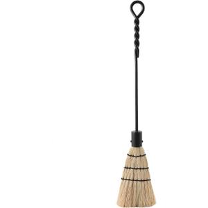 Minuteman International Rope Handle Single Brush Fireplace Tool, Standard, Black Minuteman International Rope Handle Single Brush Fireplace Tool, Standard, Black