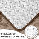 Hutha 6x9 Large Area Rugs for Living Room, Super Soft Fluffy Modern Bedroom Rug, Tie-Dyed Brown Indoor Shag Fuzzy Carpets for Girls Kids Nursery Room Home Decor