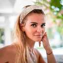 Knotted Headbands for Girls Non Slip Girl Pearl Headband Wide Top Knot Head Bands Mommy and Me Fashion Hairband Womens Turban Hair Accessories 2 Pack