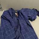 Boys Suit Ring Bearer Outfit 4 Pieces Kids Formal Wedding Suits Set Plaid Striped Blazer Vest Pants Blue (170/14yrs)