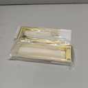 QCAA Solid Brass Mail Slot, with Solid Brass Interior Frame and Solid Brass Back Plate, 8-7/8''X2-7/8, Polished Brass, 1 Pack, Made in Taiwan