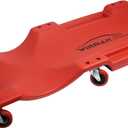 WINTOOLS Low Profile Red 40 Inch Creeper Garage Plastic Rolling Car Repair Mechanic Cart