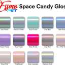 1FTx5FT PET Space Candy Gloss Platinum Gold Chameleon Metallic Color Shift Color Change Vinyl Wrap Auto Car Sticker Decal Film Sheet Bubble Free Air Release Technology with Tool Set