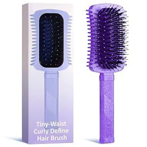 Curly Hair Brush Defining, Volume Curl Defining Brush for Effortlessly Detangling Shaping and Styling Women's Curls, Reduce Pulling
