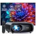 NexiGo PJ40 (Gen 3) Projector with WiFi and Bluetooth, D65 Calibrated, Native 1080P, 4K Supported, Projector for Outdoor Movies, 20W Speakers, Home Theater, Compatible w/ TV Stick, iOS, Android 