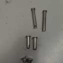 12Pcs M8(0.3"/7.8mm) Clevis Pin and M3 X 60mm R Shape Cotter Assortment Kit, 304 Stainless Steel Single Hole Flat Head Cotter Clips Fastener for Hitch Pins Lock Systems