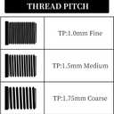 15mm Thru Axle for Magura TS4,TS6,TS8, Mountain and Road Bike Aluminum Alloy Hubs Adapter Axle, Thread Pitch: 1.0 mm Length: 148mm.