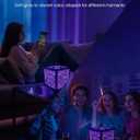 Nobiggie Infinity Mirror Cube Ambient Lighting, 3D Deep Space RGB LED Mood Light with Music Rhythm Sync, Futuristic Hypercube Decor for Home, Bedroom & Living Room (Space Black, Plus - 6 Inch)