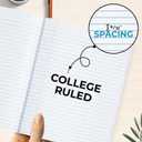 Rosmonde 12 Pack Composition Notebook College Ruled Bulk, 200 Pages (100 Sheets), 9-3/4 x 7-1/2, Hard Cover College Ruled Notebook Bulk, Black Marble Composition Notebook College Ruled, Bulk Notebooks