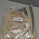 Reyox Chenille Bath Mat, Toilet Rugs U Shaped, Soft Plush Bath Bathroom Rug, Absorbent Shaggy Bathroom Contour Rug Apricot 20x23