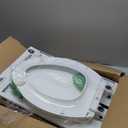 KOHLER 4636-RL-0 Cachet ReadyLatch Elongated Slow Close Toilet Seat, Soft Close Toilet Seat Quiet Lid, Contoured Grip-Tight Bumpers Installation Hardware, Apartment Essentials, White
