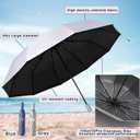 Beach Chair Umbrella with 360 Adjustable Clamp, 45in UPF 50+ Portable Folding Sun Shade for Outdoor Camping Wheelchair,Travel, Stroller, Patio, Golf Carts Plant Shade(Chair Not Included)