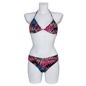 Women Halter Bikini Set - Two Piece Triangle Swimsuit Tie Bathing Suit 2025 Cute Swimwear XS