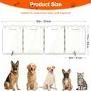 Acrylic Dog Gate, 31in Tall Freestanding Clear Pet Gate for Doorways, Transparent Clear Dog Gate Indoor for Large Openings & Stairs, Foldable Pet Gate for Dogs (4 Panel - 80'' W x 31'' H)