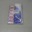 DYNH Colorful Polka Dot Camper RV Shower Curtain for Travel Trailer Bathroom, Kids Camping Small Narrow Shorter Fabric Shower Curtains Set, Happy Camp Outdoor Decor Accessories with Hooks 47X64 (Blue)