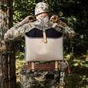 Aliceset 1 Pack Tree Hunting Saddle Backpack for Men Hunting Saddle Platform Backpack for Tree Stand Accessory Lightweight Easy to Carry Waterproof Rain Cover Storage Bag with Straps