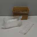 9.6 Acrylic Straw Holder & Cabinet Door Organizer Set, Adjustable Height for Mixed Straw Sizes, Transparent Design, Drainage Holes, Adhesive Installation - Kitchen Cabinet Organizer for Small Spaces