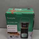 Single Serve One Cup Coffee Maker, for K Cups and Grounds, Mini Coffee Maker with Portable Handle, 6 to 12 Oz Brew Size, for Travel, Camping, Office, RV and Dorm, 120V, Black and Gold