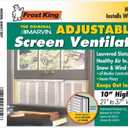 Frost King AWS1207SP WB Marvin Ventilators with Screens, 10" High, Fits 21-37" Wide, White