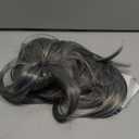 Grey Layered Wig Mixed Grey Natural Wavy Hair Wig for Women shoulder Length Synthetic Heat Resistant Wigs for Women