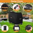Mobility Scooter Storage Cover,Upgraded 420D Oxford Fabric Electric Scooter Cover Waterproof Outdoor Accessories for 3&4 Wheel Mobility Scooters,Wheelchair Cover,4 Reflective Strips,3 Buckles