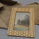 Woven Resin Photo Frame, Ivory