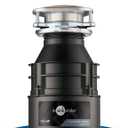 InSinkErator Badger 5 Garbage Disposal with Power Cord, Standard Series 1/2 HP Continuous Feed Food Waste Disposer, Badger 5 W/C, No Size, Black/Gray