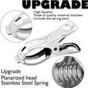 BESTEEL Upgraded 240 PCS Garden Clips, Greenhouse Clamps 100% Stainless Steel Heavy Duty Greenhuose Clips for Netting - Strong Grip to Hold Down Shade Cloth or Plant Cover on Garden Greenhouse Hoops
