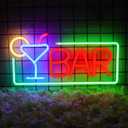 JFLLamp Bar Neon Signs for Wall Decor Led Bar Lights for Bedroom Led Sign Room Decor Aesthetic Suitable for Living Room Bistro Man Cave Party