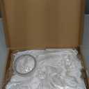 Suncalla 3 Pcs 2 FT Large Bow Decorations Big Satin Bows Hanging Wall Decors for Room Fireplace Coquette Birthday Backdrop Bridal Shower Wedding Bachelorette Christmas Party Supplies(White)