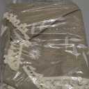 Schweek Tan Boho Curtains for Living Room 84 Inches 1 PanelLinen Floral Cute Curtains Semi Sheer Country Rustic Window Western Curtain