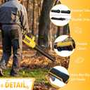 Leaf Blower Cordless - 630CFM/160MPH, 21V Powerful Electric Cordless Leaf Blower with 2 x 4.0Ah Batteries and Charger, Battery Powered Leaf Blowers for Lawn Care, Patio, Yard, Dust, Snow