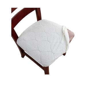 Waterproof Dining Room Chair Cover Set of 4, Stretch Jacquard Seat Covers for Dining Room Chairs, Kitchen Parsons Chair Covers Slipcover Protector