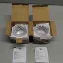 Rotatable Old Fashioned Glass Cup, 275ml/10oz Crystal Whiskey Glass Set of 2, Wood Coaster, Thickening, Used as Rum Glass Cup, Cocktail, Coffee, Milk to Relax and Reduce Stress, Christmas gifts (Clear Diamond Style)