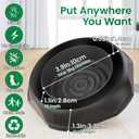 Bed Bug Interceptors, 12 Pack Bed Bug Traps, Insect Detector for Bed, Sofa & All Furniture. 24/7 Monitor, 360 Protection for Your Family's Peaceful Sleep, Black (Black-12 Pack)