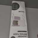 ZOES HOMEWARE 2026 Enhanced Clothes Drying Rack | Foldable Drying Rack Clothing for Laundry | Small Collapsible Portable Dryers for Laundry | Use for Indoor & Outdoor | White 37.5"x29"x12"