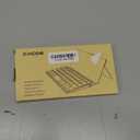 CACOE Wireless Keyboard with Stand, Mini Keyboard for Cell Phone, Ultra-Slim Portable, Foldable, Dual-Channel QWERTY with Stand Holder for Smartphone and More iOS Android Windows, Red