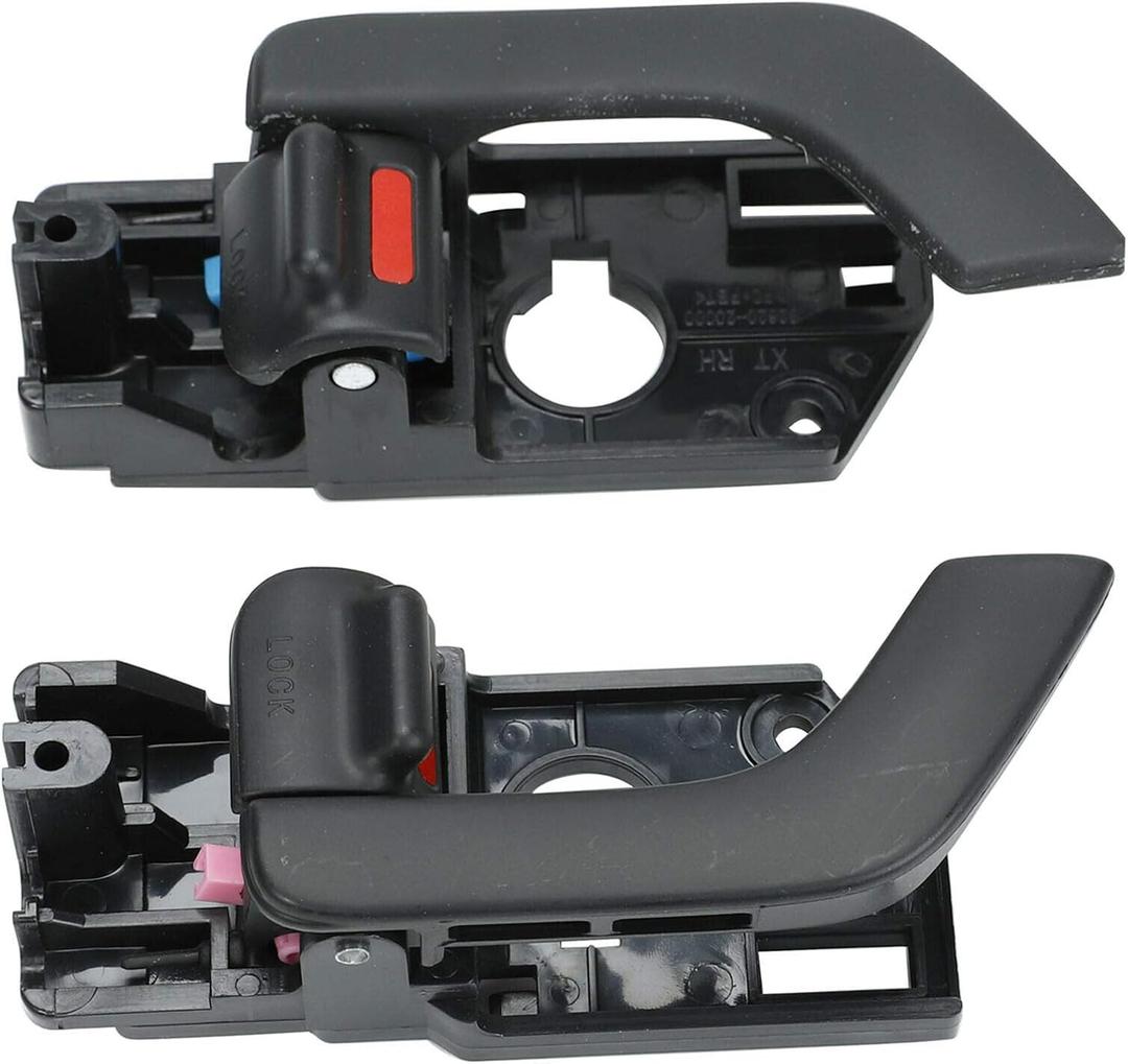 Pair Inside Door Handles Right & Left Replacement for 03-08 Hyundai Tiburon New 826202C000LK 826102C000LK
