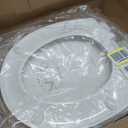 Bath Royale Elongated Toilet Seat BR501-01 Quiet Close, Stain-Resistant and Easy to Keep Clean, Heavy Duty, Fits All Toilet Brands, Executive Series -Biscuit/Linen