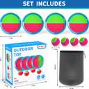Bennol Toss and Catch Ball Game for Kids, 4 Paddles, 4 Balls & Storage Bag, Outdoor Toys for Ages 3-10, Yard Backyard Beach Games