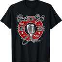 Sock Hop Clothes 50s Greaser Doo Wop Retro Rockabilly 1950s T-Shirt, Black , Small