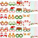 Aurelema 42 Pcs St. Patrick's Day Accessories Shamrock Necklace Clover Green Paper Eyeglasses Irish Photo Prop