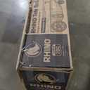 Camco Rhino 28-Gallon Portable Camper/RV Tote Tank | Features 2 Steerable No-Flat Front Wheels & Built-In Gate Valve | Includes Removable 24" Tow Bar, 3 Sewer Hose & More RV Accessories (39005)