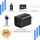 Spy Camera Hidden Camera - 1080P Small Camera with Motion Detection - Nanny Cam for Home Indoor Security - 64GB Micro SD Card Included-No WiFi