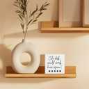 ATBWGT Funny Office Wooden Box Sign,Funny Office Decor,Cute Desk Would Work Here Again Wood Block Plaque Signs for Home Office Workplace Table Shelf Decor, 5x5 Inch