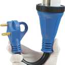 50 Amp to 30 Amp RV Adapter Cord 12 Inch NEMA 14-50P to TT-30R Heavy Duty Dogbone Electrical Adapter,Connect 30A RV/Camper to 50A Power Source,Rated for 30A/125V