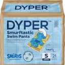 DYPER Smurftastic Baby Swim Diapers (21 Count), Hypoallergenic Plant-Based Baby Swim Diaper | Eco-Friendly & Absorbent Swimming Diapers for Babies, Size S